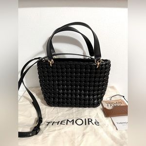 ❌SOLD❌ NWT THEMOIRE Kobo Knots Black Woven Basket Bag